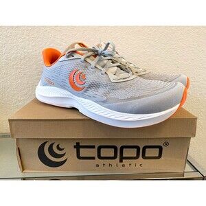 Topo Athletic Fli-Lyte 5 Mens 12.5 D Gray Running Athletic Shoes Retail Box